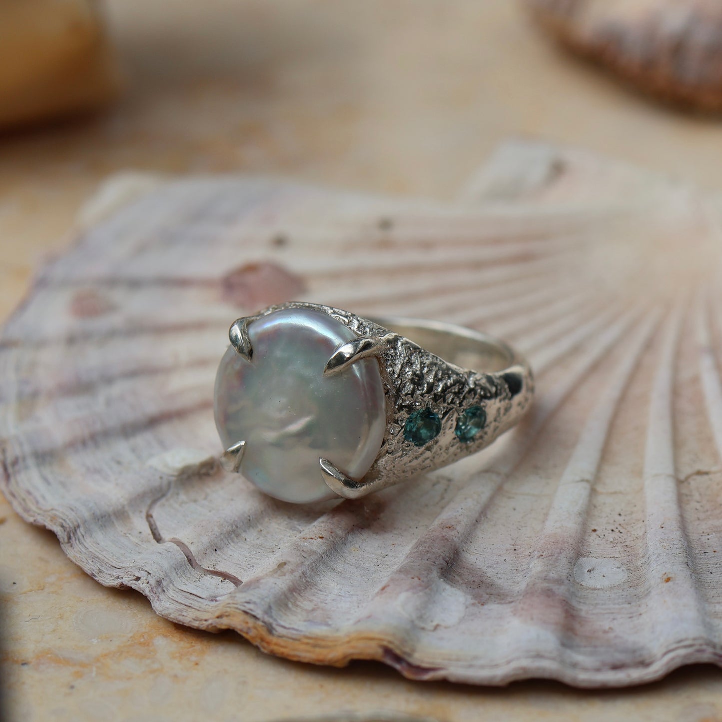 Pearl Signet Ring - MADE TO ORDER