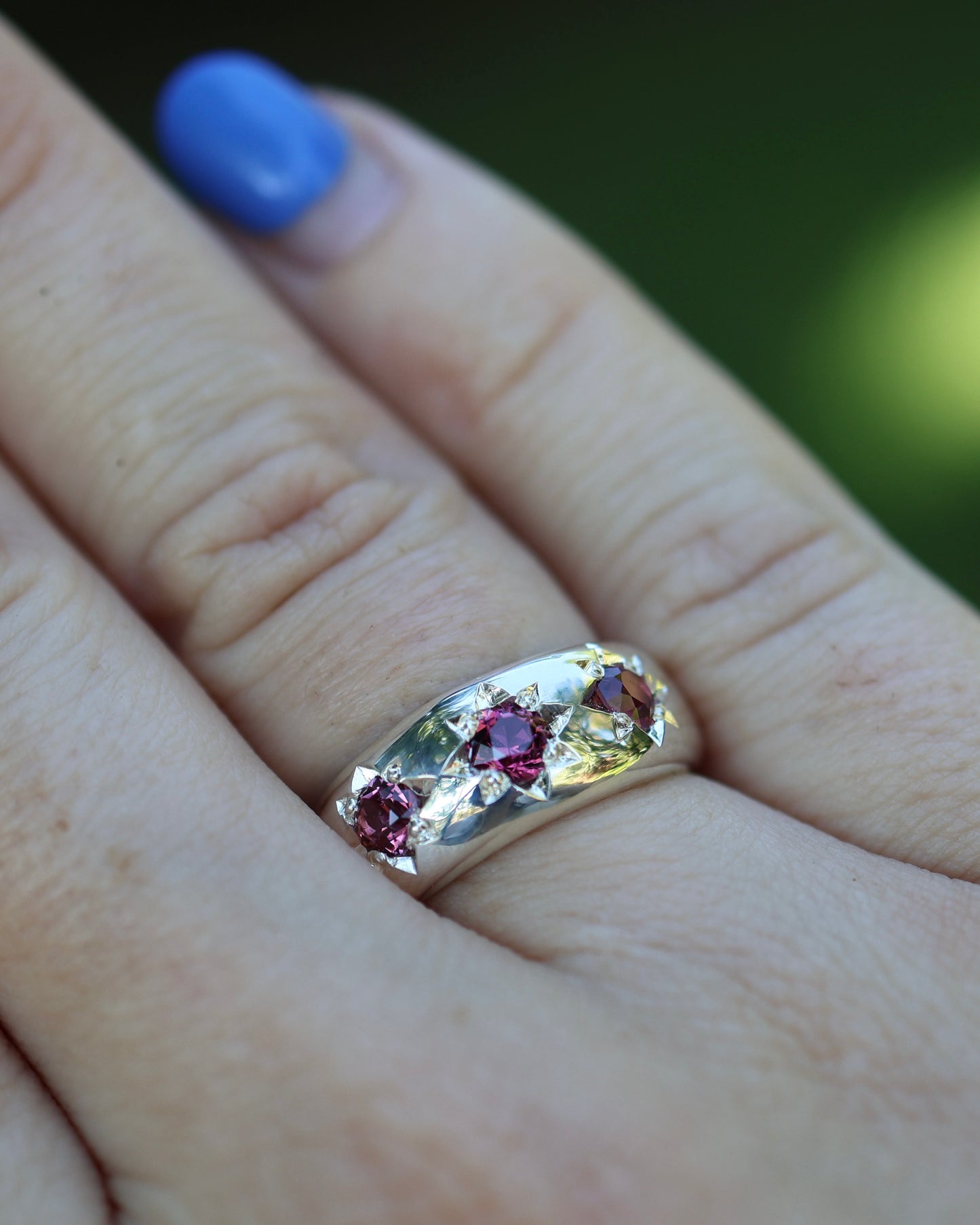 Astral Hoard Ring - Garnet - 7 - READY TO SHIP