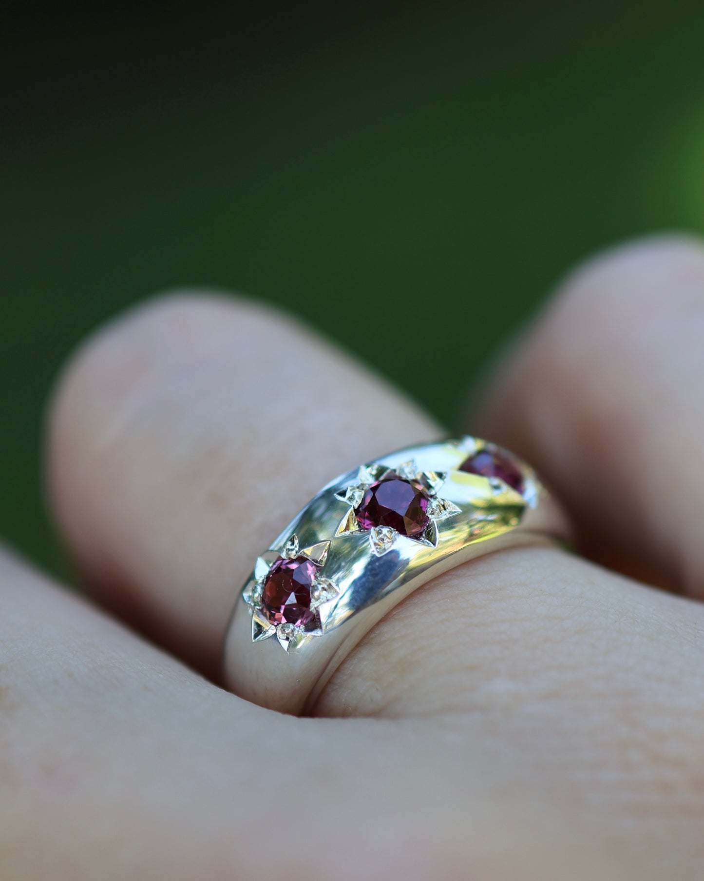 Astral Hoard Ring - Garnet - 7 - READY TO SHIP