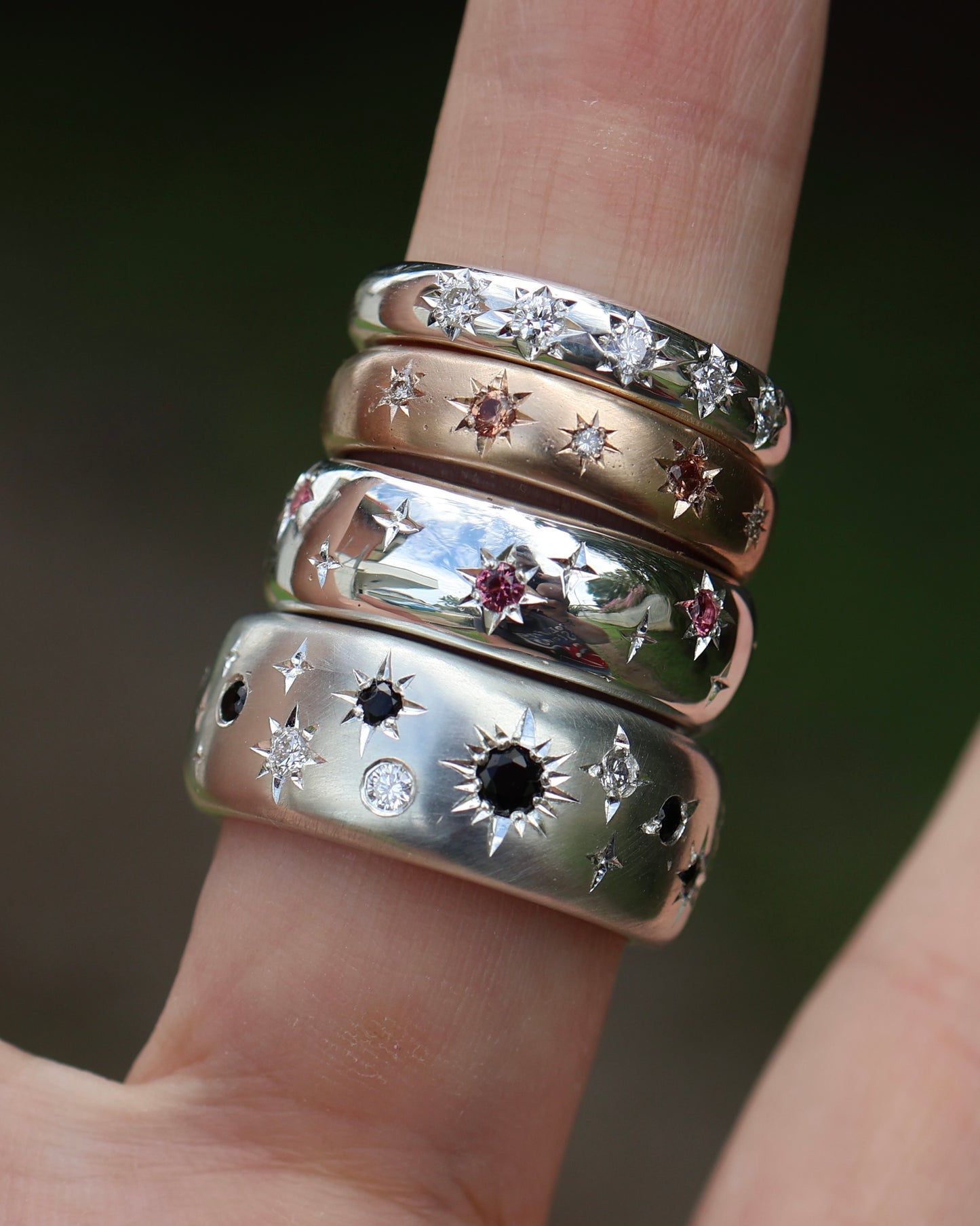 Scattered Galaxy Band - Garnet