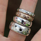 Galaxy Band | Tourmaline + Lab Diamond Ring
