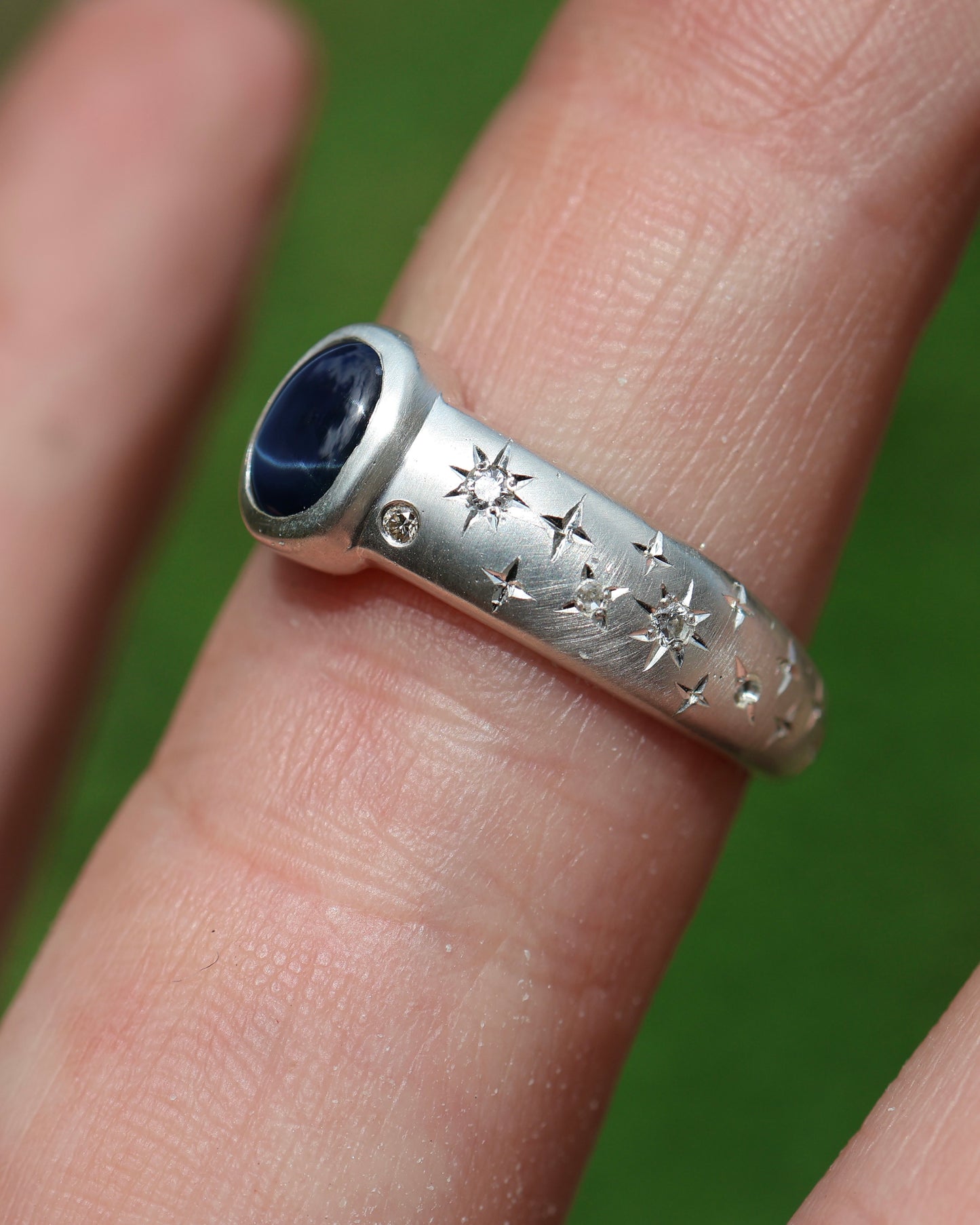 Galaxy Band With Gemstone