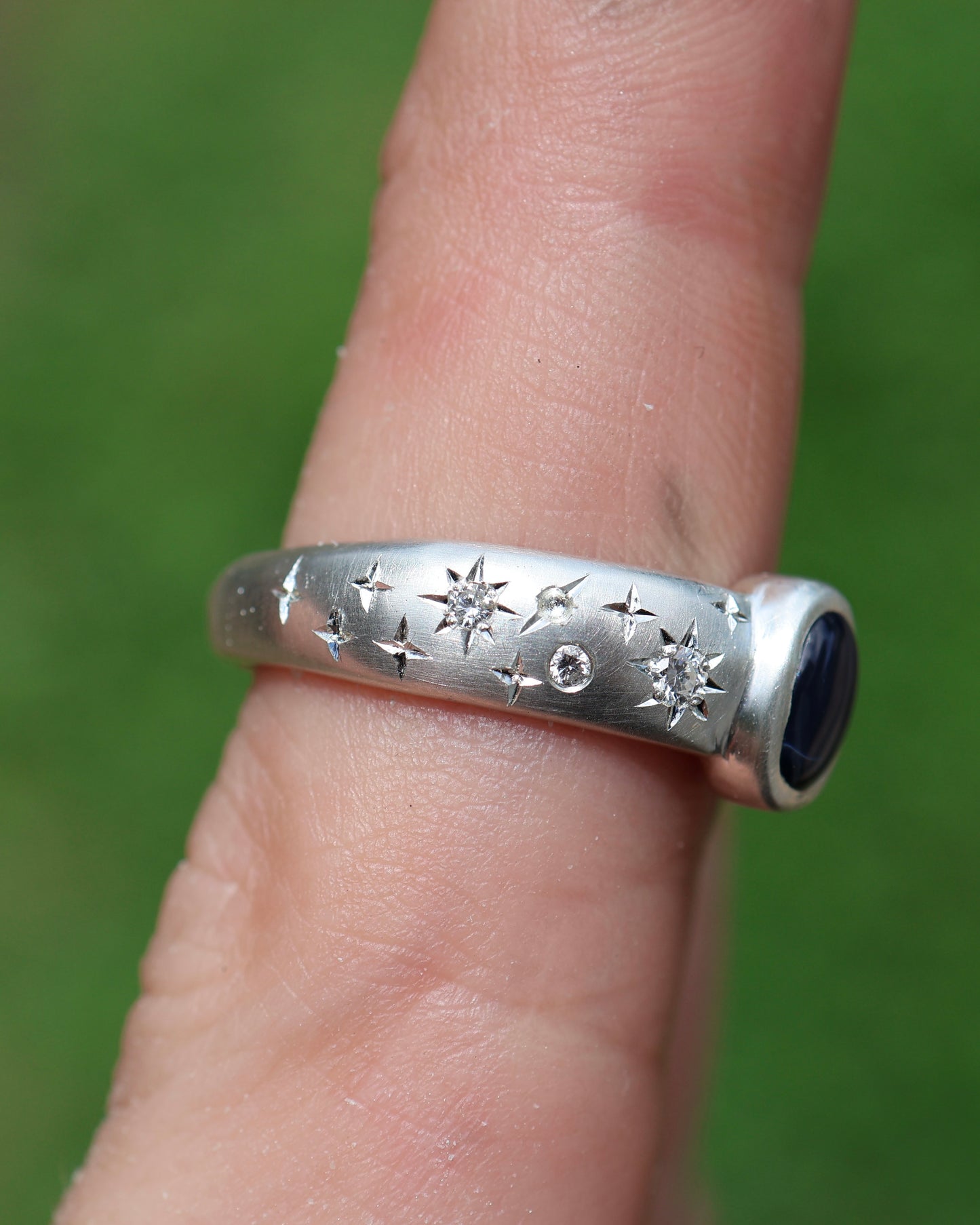 Galaxy Band With Gemstone