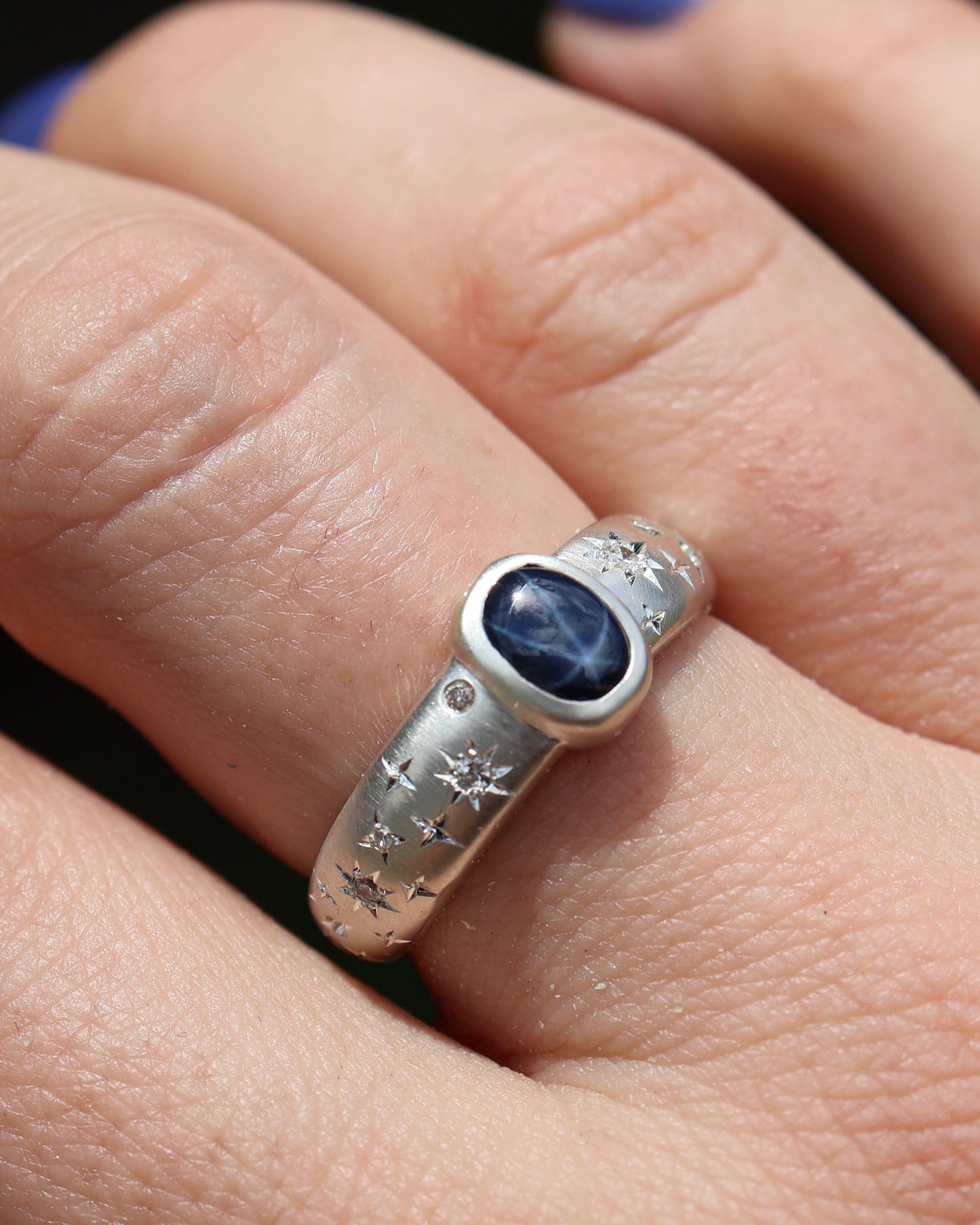 Galaxy Band With Gemstone