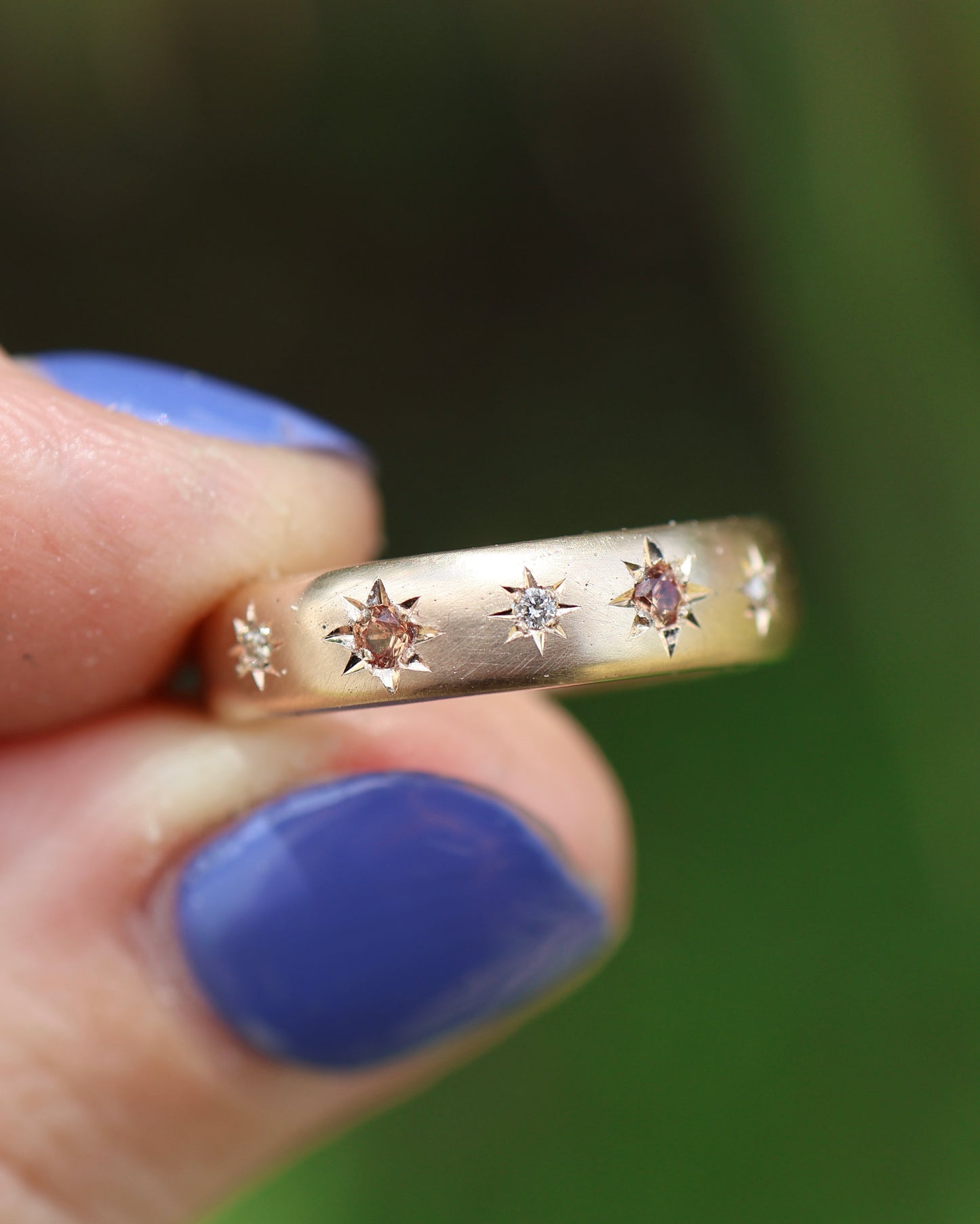 Astral Hoard Ring - Gold- Sapphire & Diamond