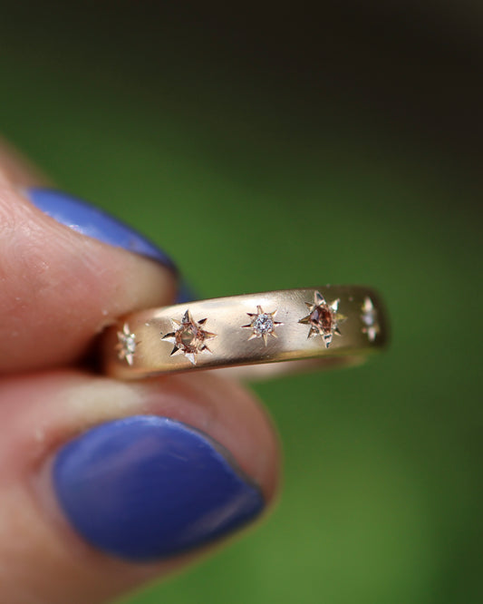 Astral Hoard Ring - Gold- Sapphire & Diamond