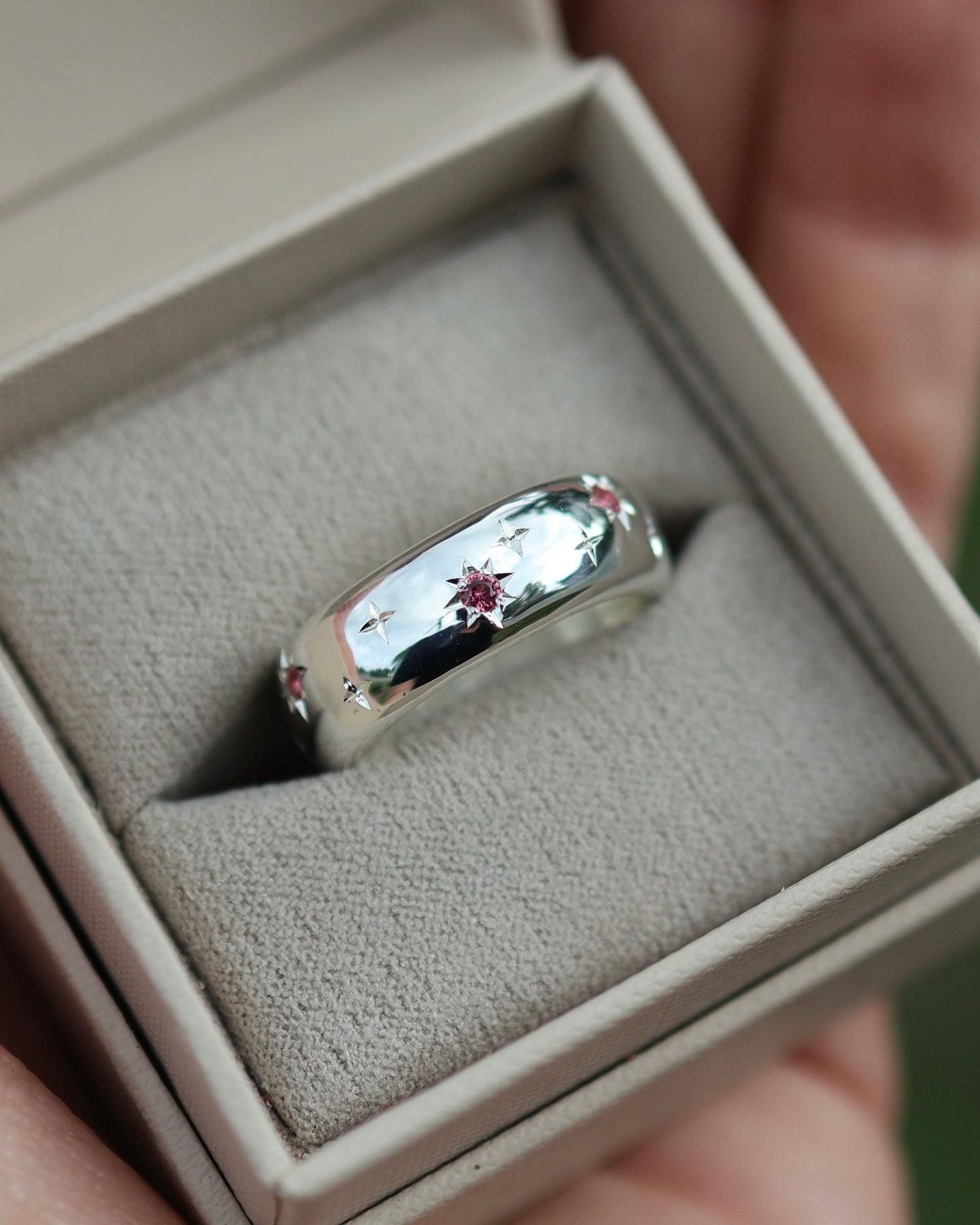 Scattered Galaxy Band - Garnet