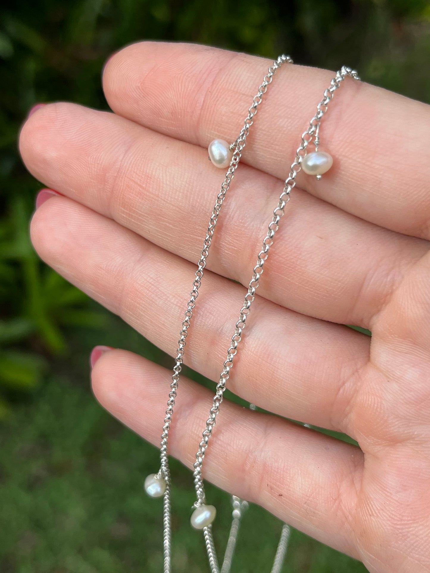 3 pearl necklace - READY TO SHIP