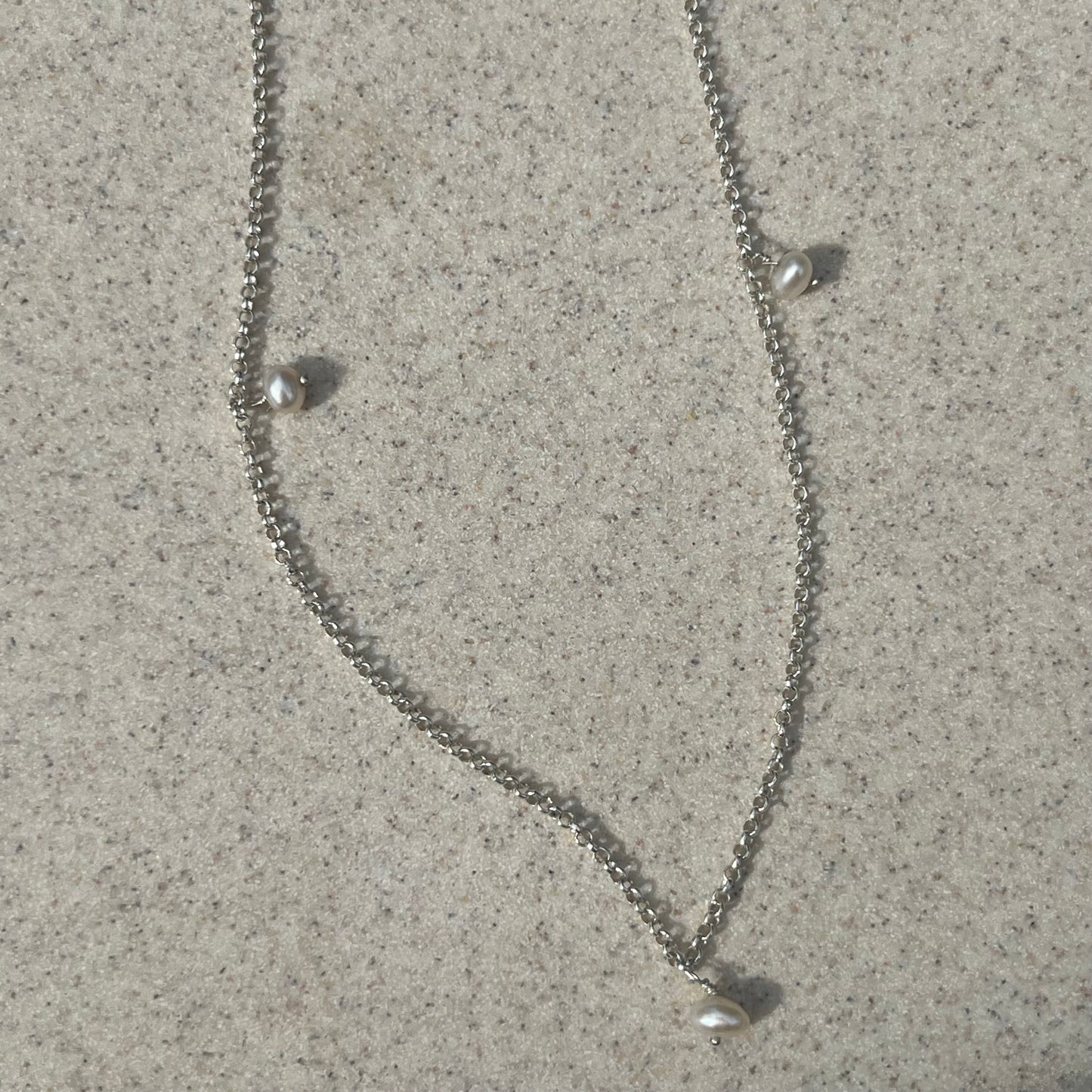 3 pearl necklace - READY TO SHIP