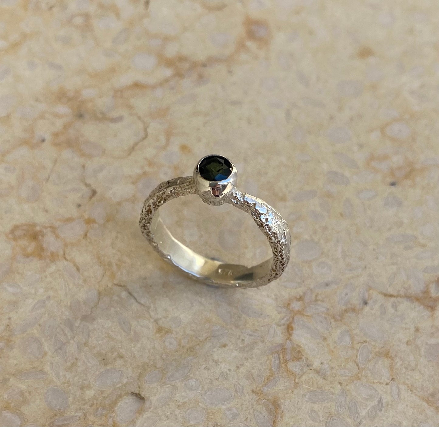 Mini Sand Solitaire Sapphire - READY TO SHIP