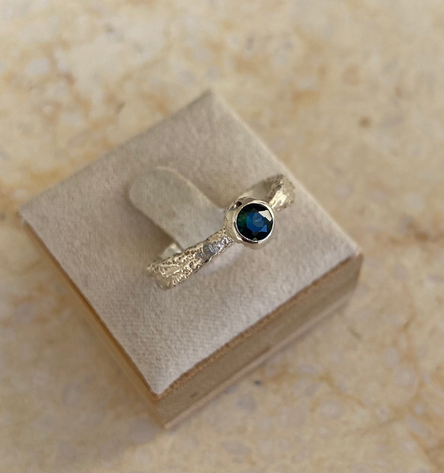 Mini Sand Solitaire Sapphire - READY TO SHIP