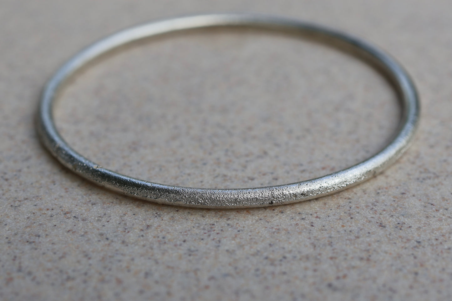 3mm lightly textured bangle-  READY TO SHIP