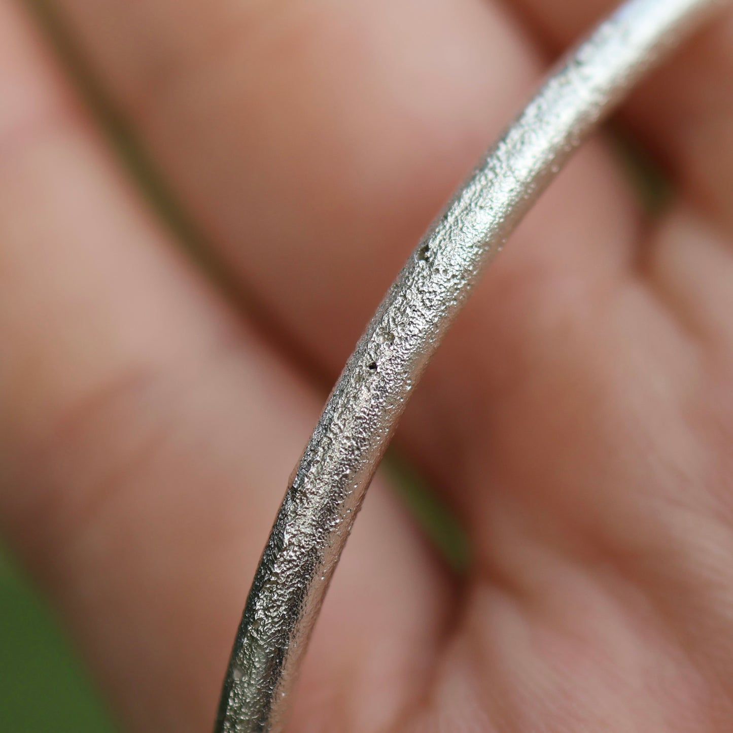 3mm lightly textured bangle-  READY TO SHIP