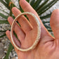 Sterling Silver Sand Bangle 6mm and 3mm